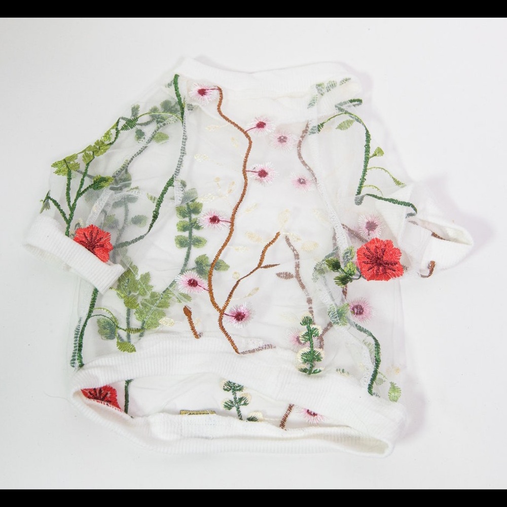 White Lace Dog Shirt